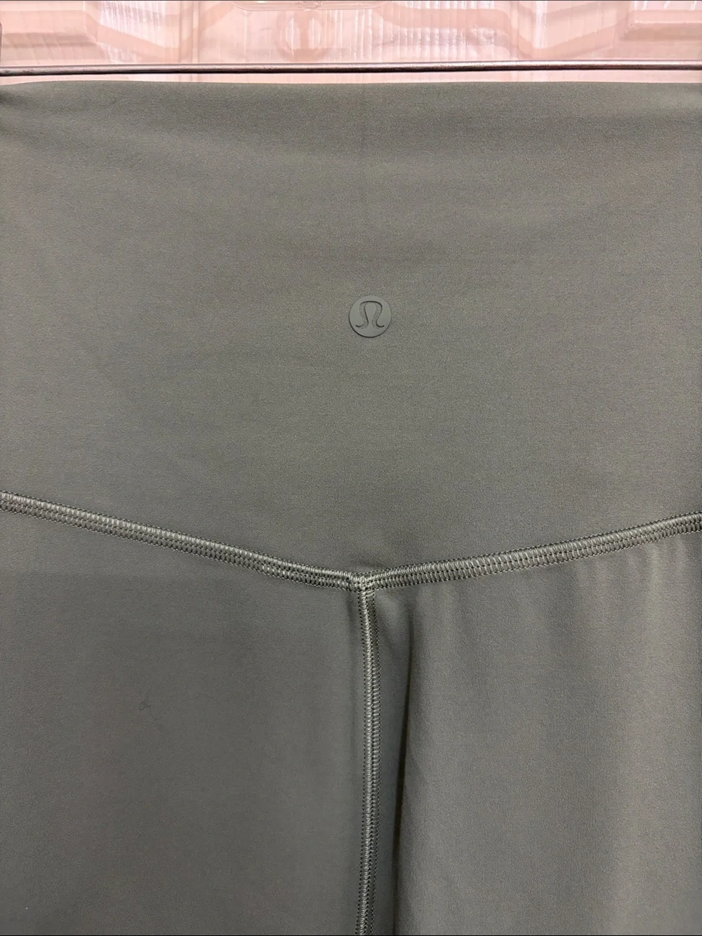 045. Lululemon Nulu Slim-Fit High-Rise Midi Skirt Grey Eucalyptus size 6